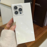 White Right Angle TPU Phone Case